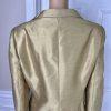 Le Suit Polyester Rayon Skirt Suit Size 14 Mustard Wide Collar 2 Piece Women New