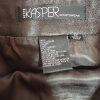 Kasper Women  Genuine Leather Pencil Skirt  Size 8P Brown Lined Business Career