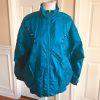 10-307.jpg BOLO SPIRIT Vintage Rare Women Teal Nylon 2PC Track Pant Sweat Suit Size M