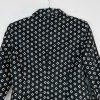 Vince Camuto Polyester Blazer Size 4 Black White Notch Collar Career Business