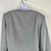 John Meyer Polyester Skirt Suit Size 14 Light Gray Ruffle Collarless 2PC New