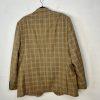 Vitali Men 3PC Vested Suit 46L Pants 40x32.5 Plaid Rust Peak Lapel Flat Front