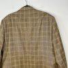 Vitali Men 3PC Vested Suit 46L Pants 40x32.5 Plaid Rust Peak Lapel Flat Front