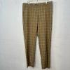 Vitali Men 3PC Vested Suit 46L Pants 40x32.5 Plaid Rust Peak Lapel Flat Front