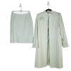 Tahari ASL Women Polyester Rayon Skirt Suit Size 10 Green Mid Length Career