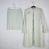 Tahari ASL Women Polyester Rayon Skirt Suit Size 10 Green Mid Length Career