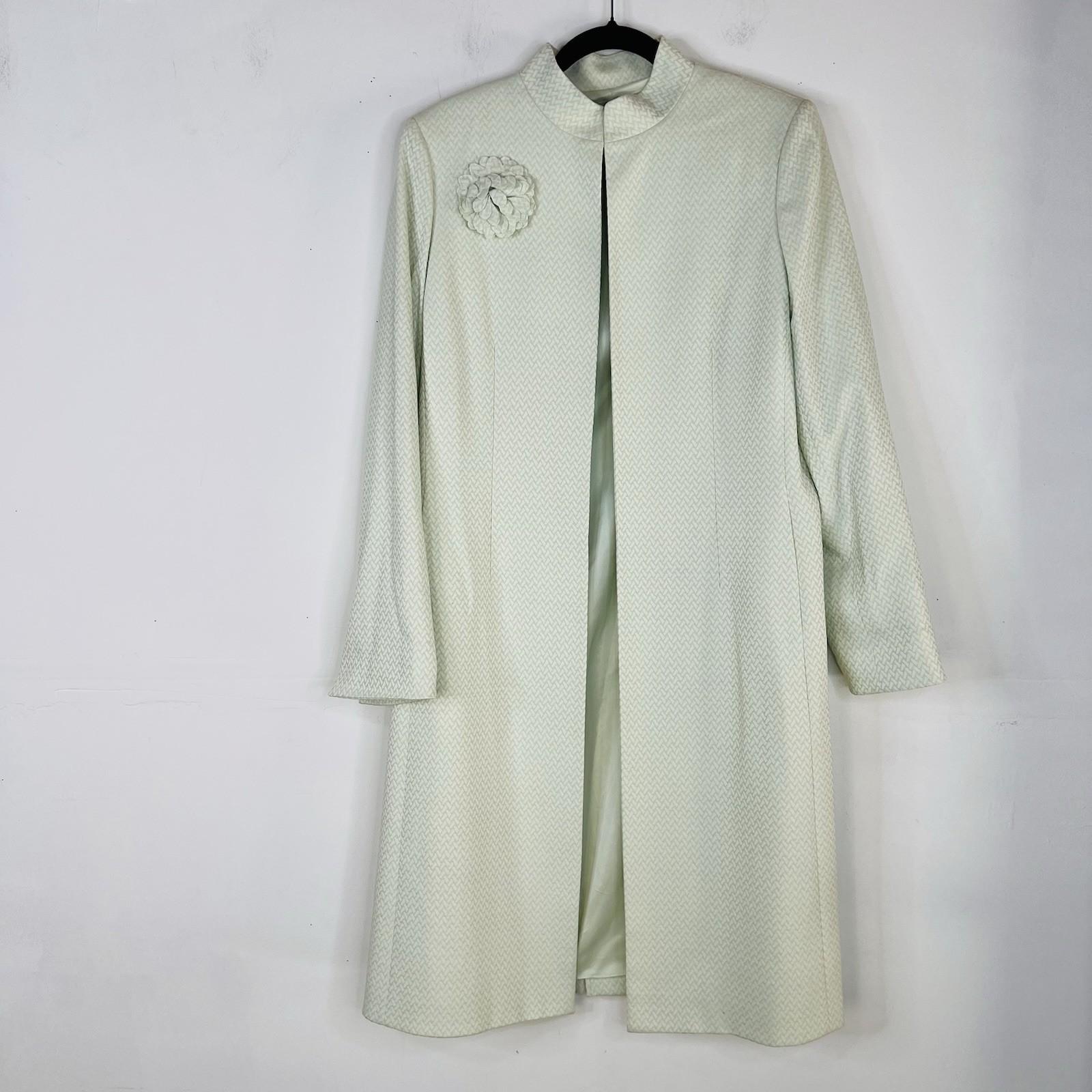 Tahari ASL Women Polyester Rayon Skirt Suit Size 10 Green Mid Length Career