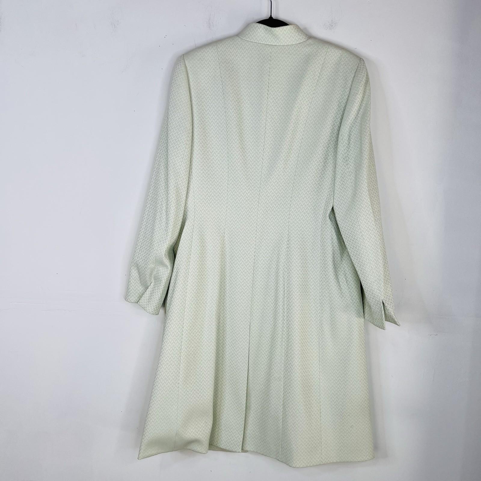 Tahari ASL Women Polyester Rayon Skirt Suit Size 10 Green Mid Length Career