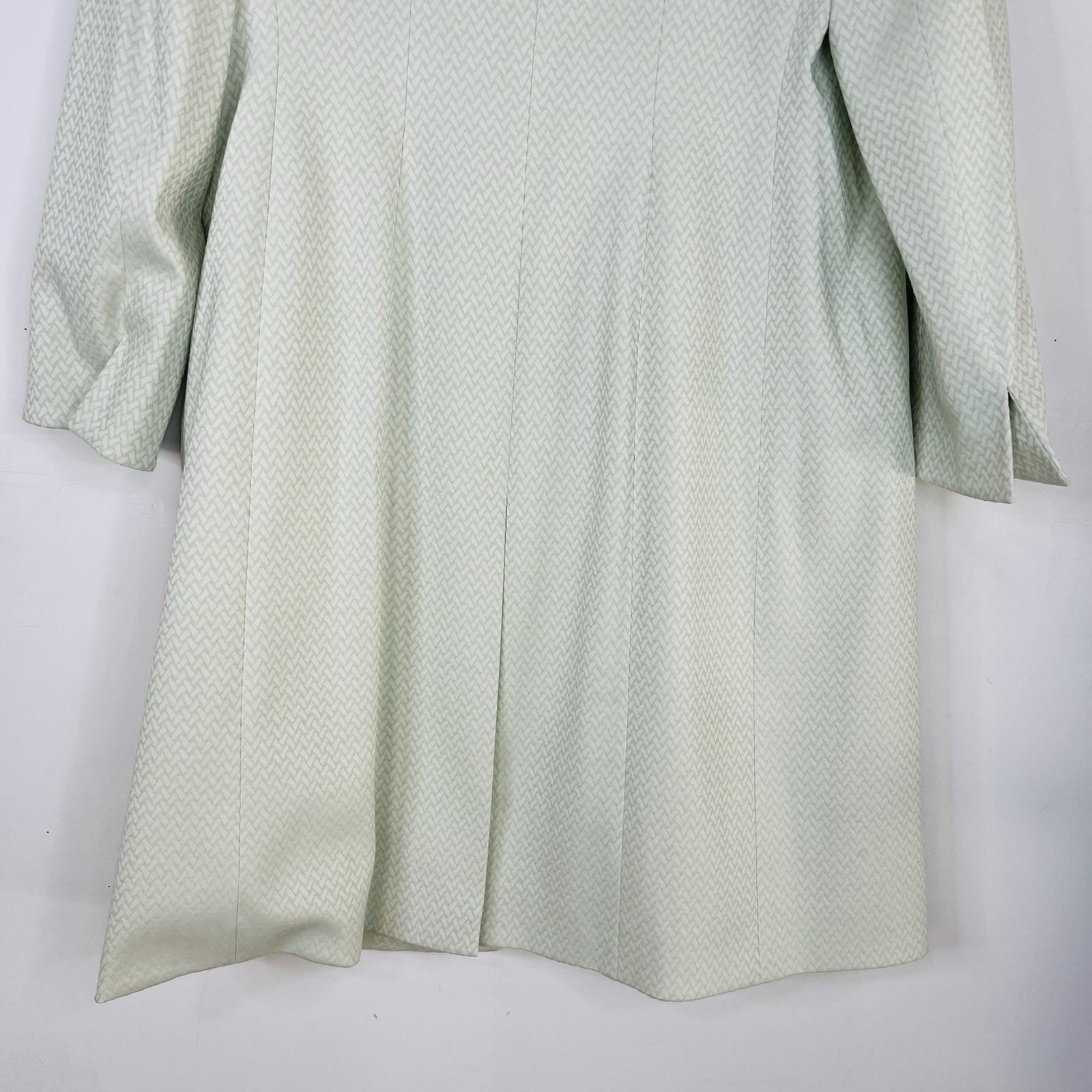 Tahari ASL Women Polyester Rayon Skirt Suit Size 10 Green Mid Length Career