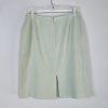 Tahari ASL Women Polyester Rayon Skirt Suit Size 10 Green Mid Length Career