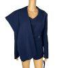 John Meyer Polyester Pant Suit Top 14 Beaded Navy Blue Twill Cocktail 2PC New