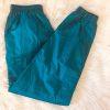 10-312.jpg BOLO SPIRIT Vintage Rare Women Teal Nylon 2PC Track Pant Sweat Suit Size M