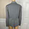 Liz Claiborne Polyester Blazer Suit Size 16 Light Gray Peak Collar Lined 1PC