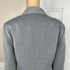Liz Claiborne Polyester Blazer Suit Size 16 Light Gray Peak Collar Lined 1PC