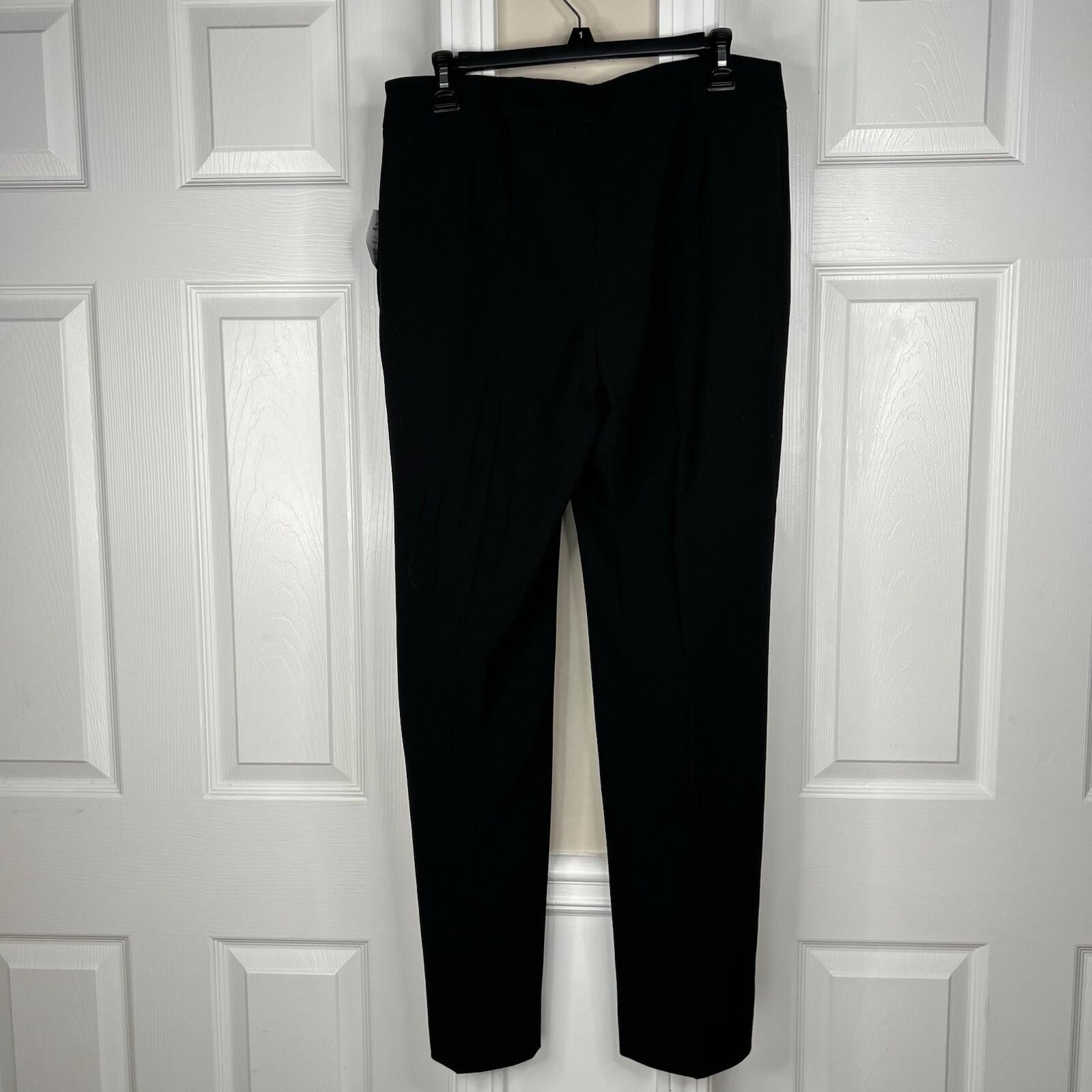John Meyer Women Polyester Pant Suit Size 10 Black White Peak Collar 2PC New