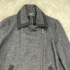 J Crew Wool Blend Jacket Size 00 Charcoal Gray Motorcycle Full Zip Long Sleeve
