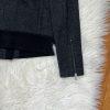 J Crew Wool Blend Jacket Size 00 Charcoal Gray Motorcycle Full Zip Long Sleeve