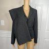 The Limited Viscose Stretch Blend Pant 2 Suit XS Gray Belted Notch Collar 2PC