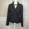 The Limited Viscose Stretch Blend Pant 2 Suit XS Gray Belted Notch Collar 2PC