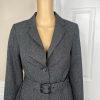 The Limited Viscose Stretch Blend Pant 2 Suit XS Gray Belted Notch Collar 2PC