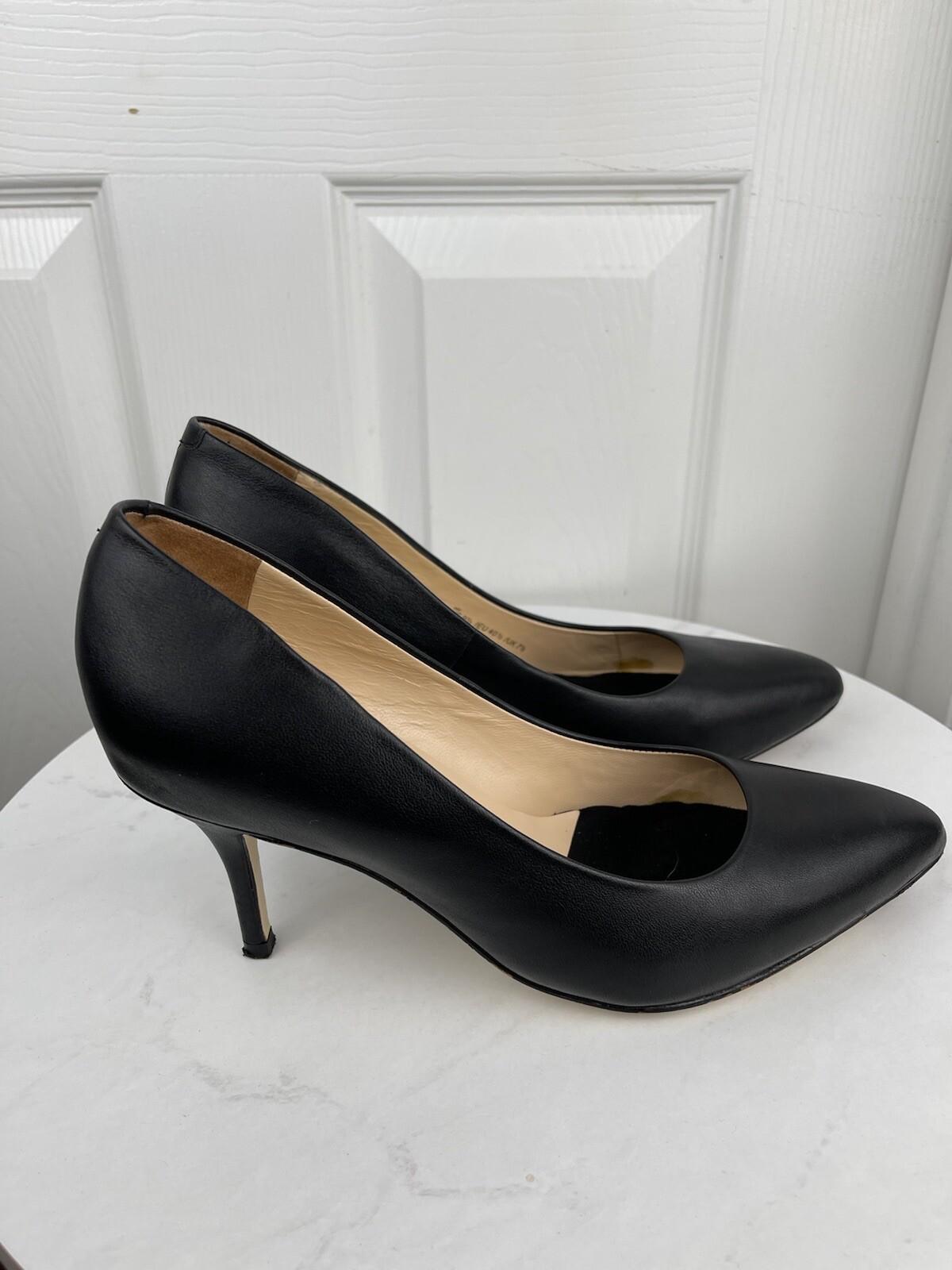UKIES Nanogel Technology Black Leather Pumps Shoes Size 9.5