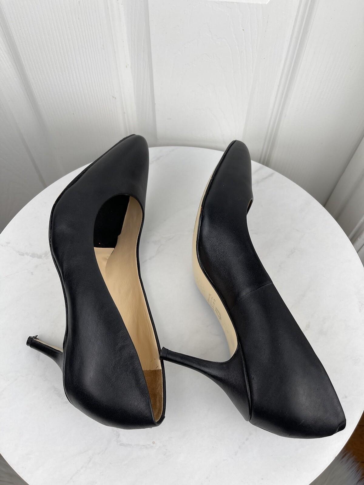 UKIES Nanogel Technology Black Leather Pumps Shoes Size 9.5