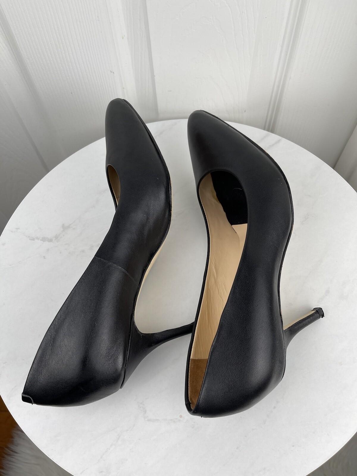 UKIES Nanogel Technology Black Leather Pumps Shoes Size 9.5