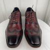 New ASHER GREEN Men Genuine Leather Perforated Wingtip Oxfords Shoes Size 12