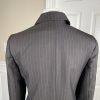 10-3237.jpg KASPER Women 2PC Chocolate Brown Striped Single Breasted Pant Suit Size 8P