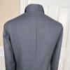 Jones New York Women Wool Blazer Size 14WP Gray Stand Up Collar Lined 1PC