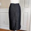 DANILLO Skirt Suit Size 14 Polyester Black Lined Single Breasted Tiered 2PC
