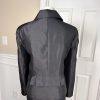 DANILLO Skirt Suit Size 14 Polyester Black Lined Single Breasted Tiered 2PC