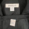 DANILLO Skirt Suit Size 14 Polyester Black Lined Single Breasted Tiered 2PC