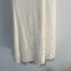 Galina VTG Polyester Wedding Dress 6 Ivory Ruffle Trumpet Embroidered Sleeveless