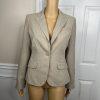New York & CO Polyester Pant Suit Size 2 Beige Crepe Janet Street Trouser 2PC