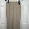 New York & CO Polyester Pant Suit Size 2 Beige Crepe Janet Street Trouser 2PC