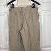 New York & CO Polyester Pant Suit Size 2 Beige Crepe Janet Street Trouser 2PC