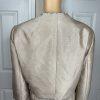New TAHARI ASL 2PC Beige Taupe Polyester Rayon Metallic Lined Dress Suit 16
