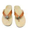 Vionic Pacific Pilar Woven Gem Wedge Sandal Slide Size 9 Light Weight Brown