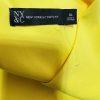 New York & Company Knee Length Sheath Dress Size XL Yellow Stretch V Neck Belted