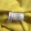 New York & Company Knee Length Sheath Dress Size XL Yellow Stretch V Neck Belted