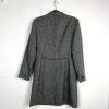 LARRY LEVINE Polyester Lined Mid Length Pant Suit Size 8 Gray Business Career