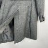 LARRY LEVINE Polyester Lined Mid Length Pant Suit Size 8 Gray Business Career
