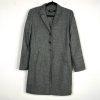 LARRY LEVINE Polyester Lined Mid Length Pant Suit Size 8 Gray Business Career