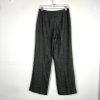 LARRY LEVINE Polyester Lined Mid Length Pant Suit Size 8 Gray Business Career