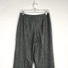 LARRY LEVINE Polyester Lined Mid Length Pant Suit Size 8 Gray Business Career