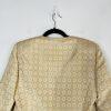 Le Suit Women Polyester Rayon Skirt Suit Size 8 Beige White Business Career 2PC