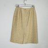 Le Suit Women Polyester Rayon Skirt Suit Size 8 Beige White Business Career 2PC