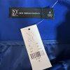 New York & Company High Waisted Shorts Size 6 Blue Assymetrical Drape Front New