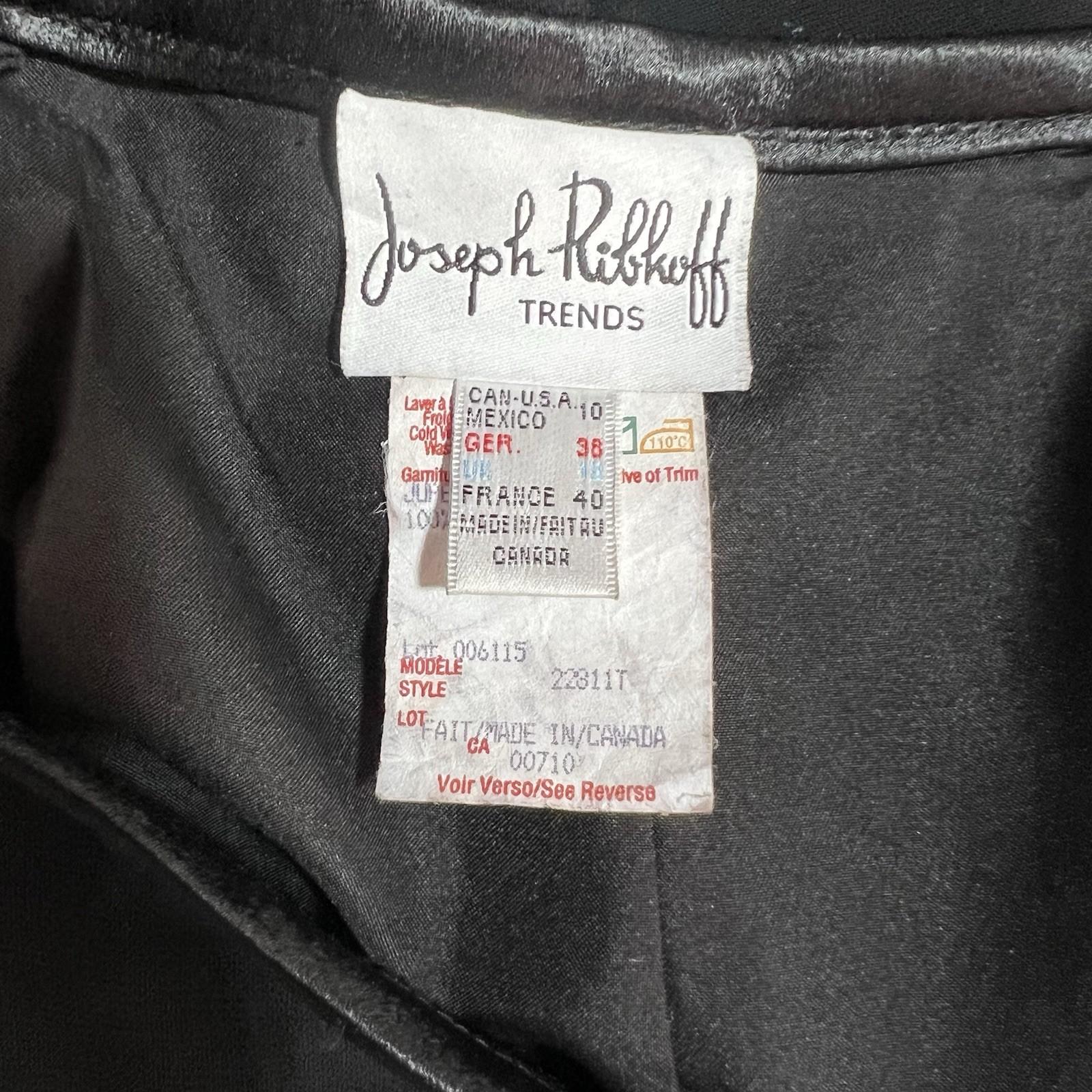 Joseph Ribkoff Maxi Tuxedo Skirt 10 Satin Striped Classic Formal Long side zip